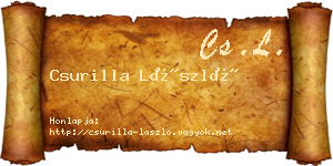 Csurilla László névjegykártya